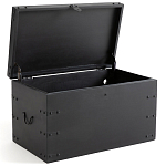 Деревянный сундук из массива манго Mango Chest Black варинант исполнения - 2 | Loft Concept в Грозном