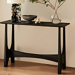 Консоль деревянная чёрная Black Tanner варинант исполнения - 4 | Loft Concept в Грозном