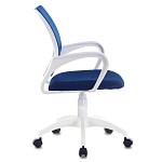 Офисное кресло с основанием из белого пластика Desk chairs Blue варинант исполнения - 3 | Loft Concept в Грозном