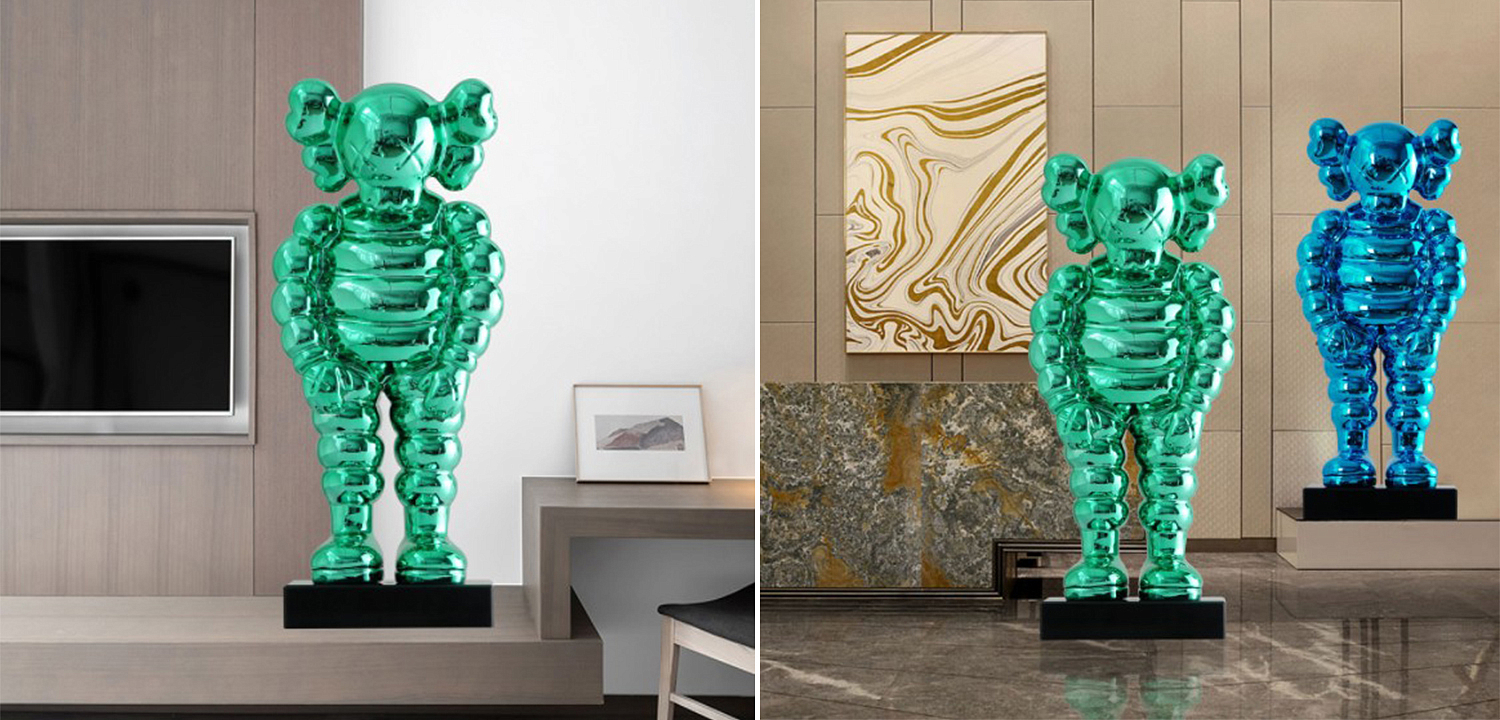 Статуэтка KAWS Bowed Down Green on stand Статуэтка KAWS Bowed Down Green on stand - Loft-Concept в Грозном