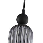 Подвесной светильник с рифленым стеклянным плафоном цилиндрической формы ARTICOLO варинант исполнения - 2 | Loft Concept в Грозном