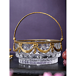 Корзиночка из прозрачного стекла с бронзовой ручкой Eden Garden варинант исполнения - 4 | Loft Concept в Грозном