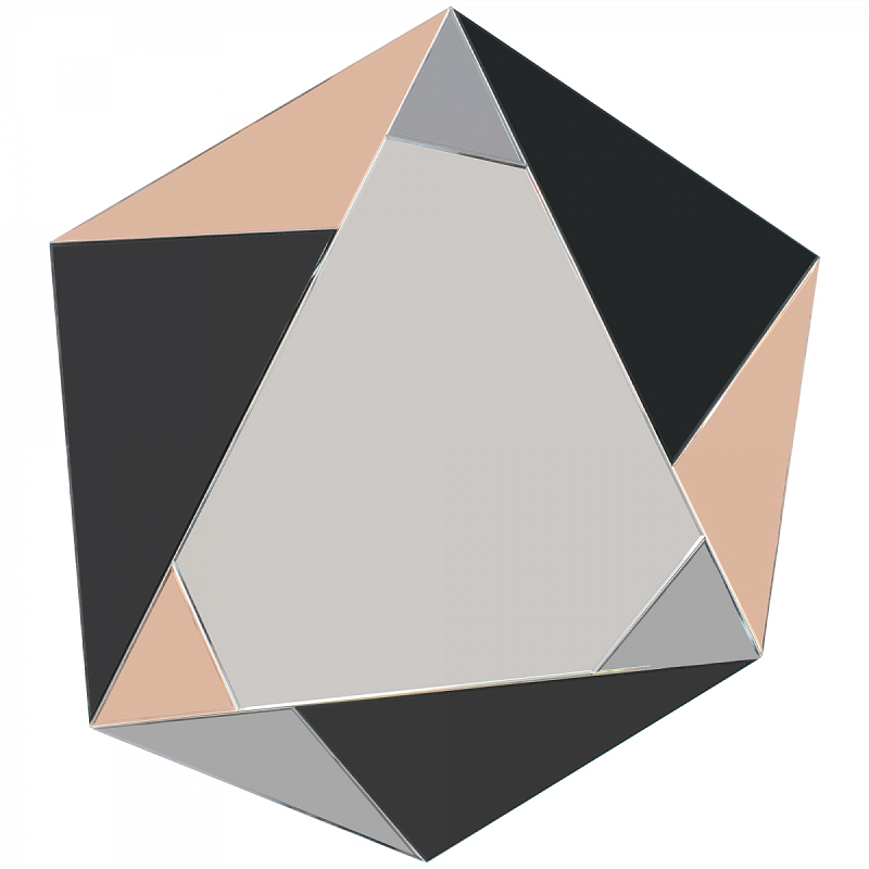Зеркало Mirror Geometry Коричневый Черный Зеркало Mirror Geometry Коричневый Черный в Грозном | Loft Concept
