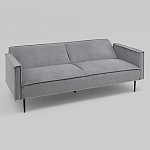 Диван современный вельветовый прямой Worcester Серый варинант исполнения - 4 | Loft Concept в Грозном