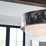 Люстра круглая с подвесками из текстурированного стекла молочного цвета Hinkley варинант исполнения - 7 | Loft Concept в Грозном