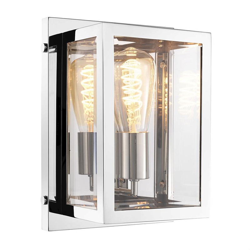 Бра Eichholtz Wall Lamp Odeon Nickel Никель Прозрачное Стекло Бра Eichholtz Wall Lamp Odeon Nickel Никель Прозрачное Стекло в Грозном | Loft Concept