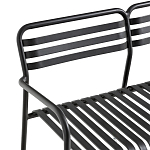 Скамья из алюминия Mack Metal Bench Black варинант исполнения - 4 | Loft Concept в Грозном