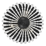 Потолочный светильник круглый с стеклянными бусинами Uniformity варинант исполнения - 1 | Loft Concept в Грозном