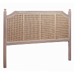 Изголовье кровати коричневое с обивкой из ротанга Olivia Headboard варинант исполнения - 1 | Loft Concept в Грозном