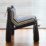 Кресло черно-белое со съемными подушками Celebrity варинант исполнения - 6 | Loft Concept в Грозном