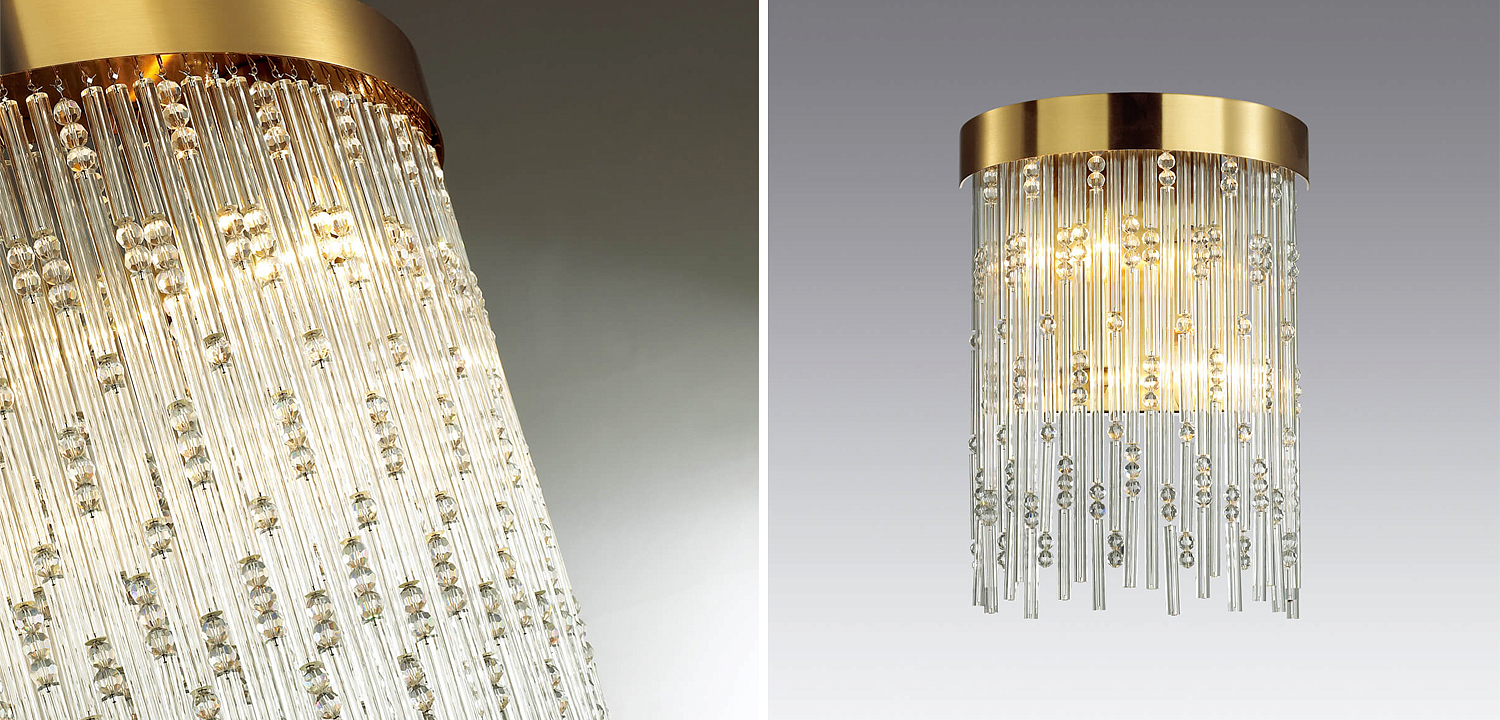 Бра Hailstorm Rain Kerri Wall lamp gold Бра Hailstorm Rain Kerri Wall lamp gold - Loft-Concept в Грозном