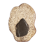 Бра с волнообразным стеклянным плафоном и вставкой из мрамора Liquid Stone варинант исполнения - 6 | Loft Concept в Грозном