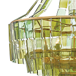Люстра круглая каскадная Explosion of Green Shades зеленое стекло варинант исполнения - 1 | Loft Concept в Грозном