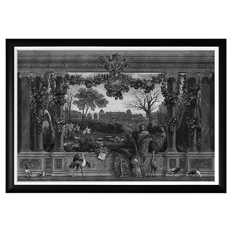 Постер Monceau Palace Poster Черный Белый Постер Monceau Palace Poster Черный Белый в Грозном | Loft Concept