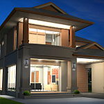 Настенный фонарь уличный прямоугольный черного цвета со стеклом с пузырьками Eurofase варинант исполнения - 6 | Loft Concept в Грозном