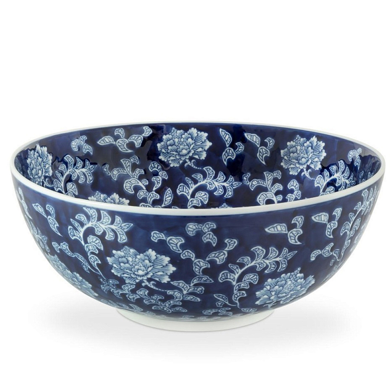 Салатник Bowl Chinoiserie Белый Синий в Грозном | Loft Concept 