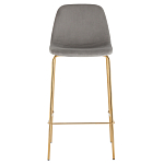 Барный стул на золотистых ножках VENDRAMIN Grey варинант исполнения - 2 | Loft Concept в Грозном