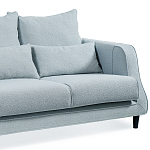 Диван Seldon с мягкими подушками голубое букле варинант исполнения - 3 | Loft Concept в Грозном