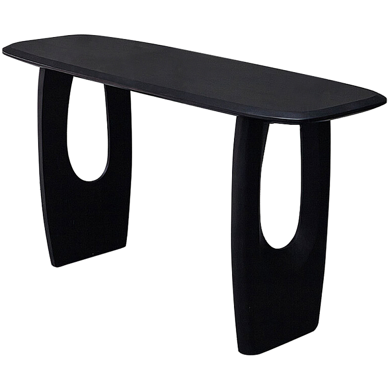 Консоль из массива акации Veras Console Table Черный Консоль из массива акации Veras Console Table Черный в Грозном | Loft Concept