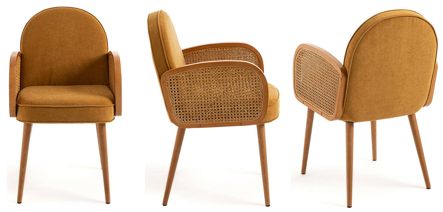 Стул Morten Wicker Mustard Chair Стул Morten Wicker Mustard Chair - Loft-Concept в Грозном