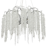 Люстра с хрустальными подвесками Bunch of Crystal Berries Silver Chandelier 8 варинант исполнения - 1 | Loft Concept в Грозном