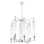 Люстра с 8-ю прозрачными цилиндрическими плафонами Jeanette варинант исполнения - 5 | Loft Concept в Грозном