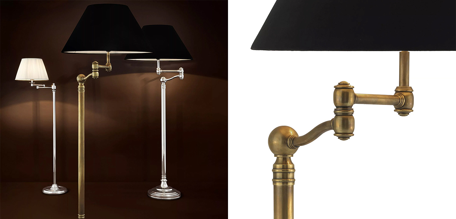 Торшер Eichholtz Floor Lamp Regis Brass Торшер Eichholtz Floor Lamp Regis Brass - Loft-Concept в Грозном