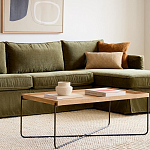 Журнальный стол с прямоугольной деревянной столешницей Urban Style Space варинант исполнения - 4 | Loft Concept в Грозном