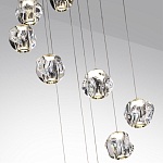 Люстра каскадня с 12-ю прозрачными шарообразными плафонами Bubbles Bocci варинант исполнения - 6 | Loft Concept в Грозном