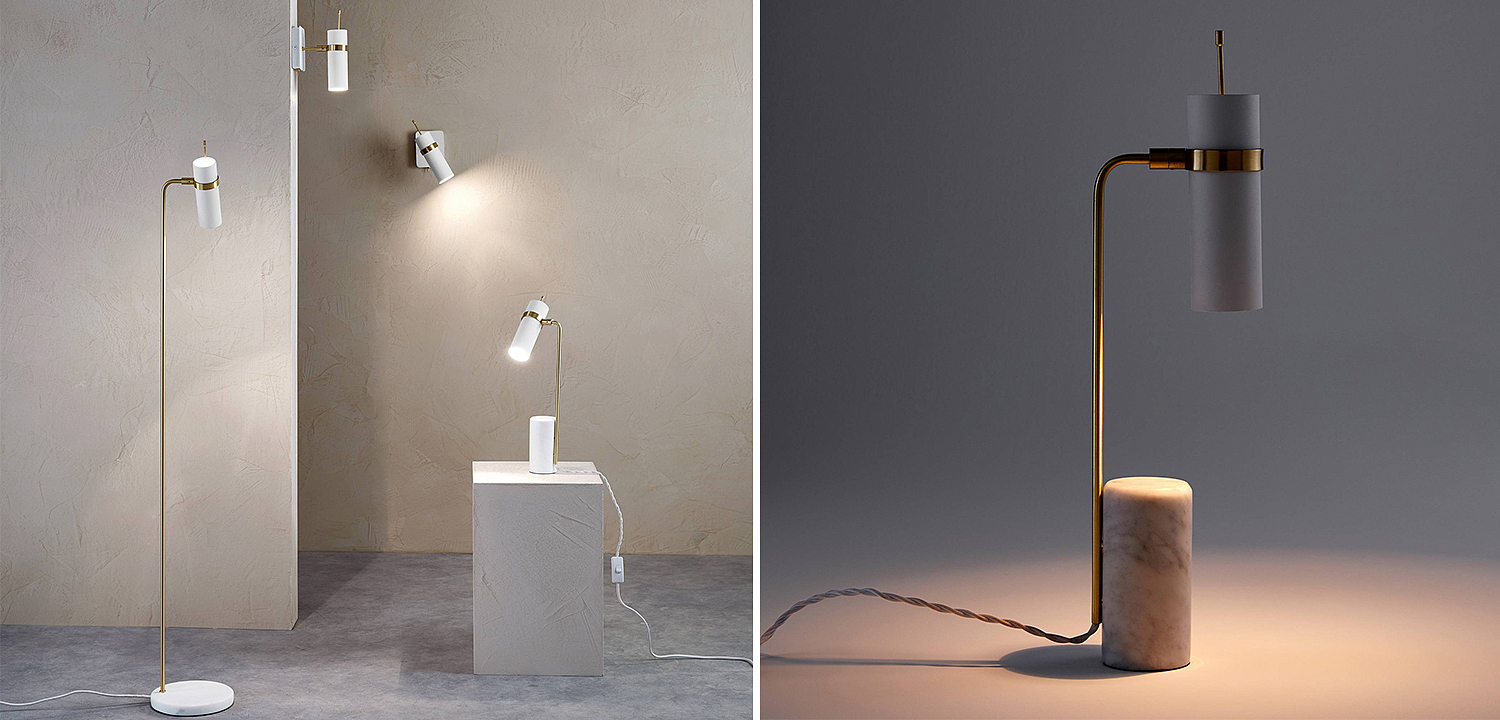 Настольная лампа Detlef Table lamp white marble Настольная лампа Detlef Table lamp white marble - Loft-Concept в Грозном