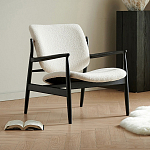 Кресло с каркасом и ножками из древесины и мягкими сиденьем и спинкой Venice варинант исполнения - 6 | Loft Concept в Грозном