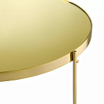 Кофейный столик овальный золотой Modern Mirror Gold Table варинант исполнения - 3 | Loft Concept в Грозном
