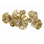 Панно настенное Blank Sheet Golden Flower варинант исполнения - 1 | Loft Concept в Грозном