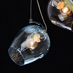 Люстра каскадная с 5-ю разноцветными стеклянными плафонами Kaleido варинант исполнения - 6 | Loft Concept в Грозном