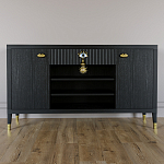 Комод-буфет Elsa Dreams Black с открытыми полками   варинант исполнения - 6 | Loft Concept в Грозном