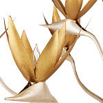 Люстра с плафонами в виде цветов Golden Bird of Paradise варинант исполнения - 1 | Loft Concept в Грозном