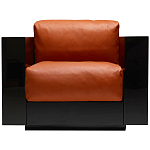 Дизайнерское кожаное кресло Poltronova Saratoga Armchair варинант исполнения - 1 | Loft Concept в Грозном