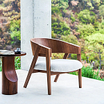 Приставной столик из массива дерева Walnut варинант исполнения - 10 | Loft Concept в Грозном