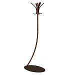 Вешалка коричневая с 4-мя крючками из пластика Curves Hangers варинант исполнения - 1 | Loft Concept в Грозном