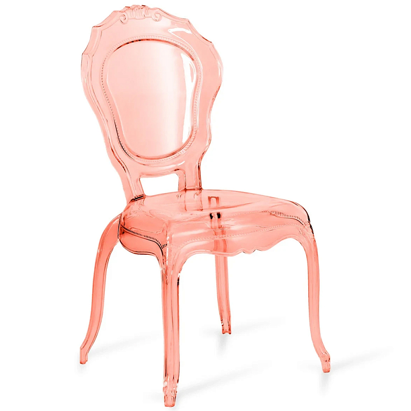 Прозрачный стул розовый LOUIS GHOST CHAIR Pink Розовый Прозрачный стул розовый LOUIS GHOST CHAIR Pink Розовый в Грозном | Loft Concept