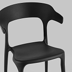 Черный стул из прочного PP-пластика JORIS варинант исполнения - 6 | Loft Concept в Грозном