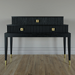 Премиальная Консоль с тремя ящиками Elsa Dreams Black варинант исполнения - 3 | Loft Concept в Грозном