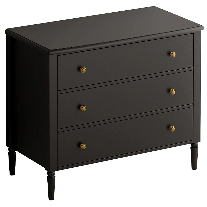 Комод с 3 ящиками Blues Black Черный в Грозном | Loft Concept 