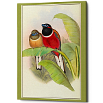 Постер на холсте с изображением птиц Blooming Birds Poster варинант исполнения - 6 | Loft Concept в Грозном