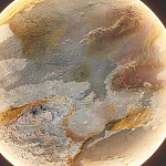 Бра в форме диска черного цвета Borders of Black варинант исполнения - 3 | Loft Concept в Грозном