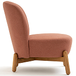 Кресло на деревянных ножках Olguin Pink Chair варинант исполнения - 3 | Loft Concept в Грозном
