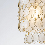 Подвесной светильник с декором из натуральной морской ракушки Iridescent Light варинант исполнения - 4 | Loft Concept в Грозном