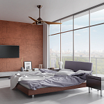 Потолочный вентилятор с тремя угловатыми лопастями Kichler варинант исполнения - 5 | Loft Concept в Грозном