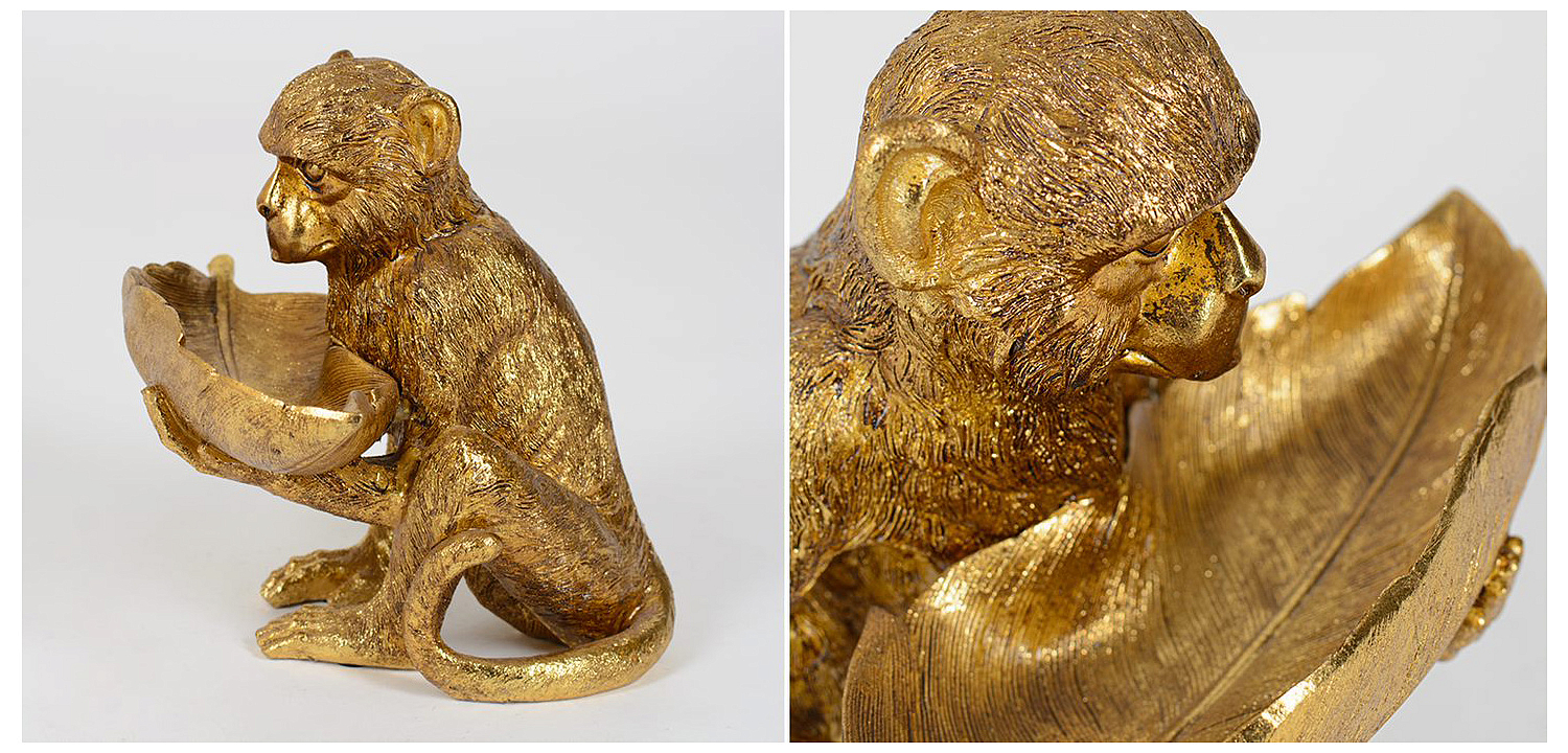 Статуэтка Golden Monkey with Leaf Статуэтка Golden Monkey with Leaf - Loft-Concept в Грозном