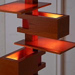 Торшер с каркасом из множества полок Links варинант исполнения - 2 | Loft Concept в Грозном